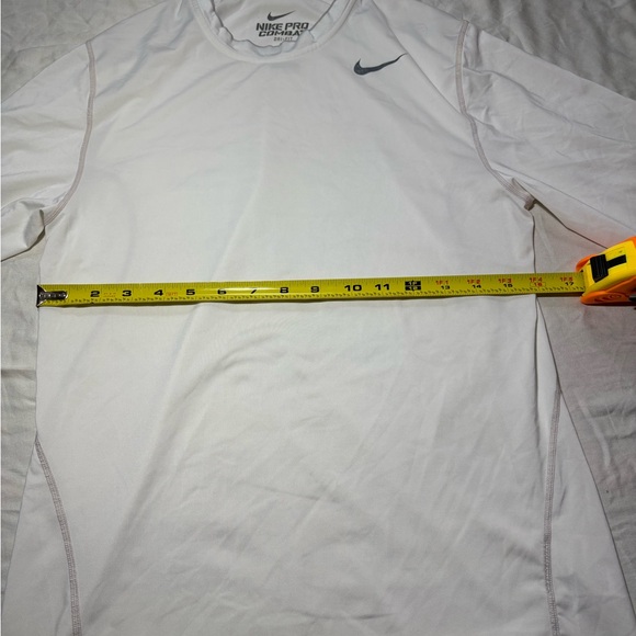 Nike Pro combat White Long Sleeve Shirt - Picture 8 of 14